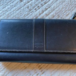 Black leather Coach wallet